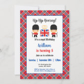 Invitation Royal London Guards British Tartan Boy Anniversair (Devant)