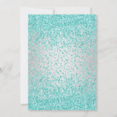 Invitation Royal Mint Diamonds mariage cristal vert Argent (Dos)