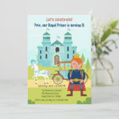 Invitation Royal Prince Boy fête d'anniversaire (Debout devant)