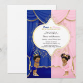 Invitation Royal Prince ou Princesse Genre Reveillez Invitati (Devant / Derrière)