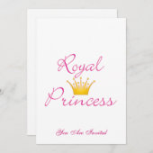 Invitation Royal Princess (Devant / Derrière)