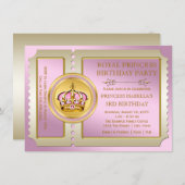 Invitation Royal Princess (Devant / Derrière)