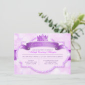 Invitation Royal Princess Purple Parties scintillant Girls An (Debout devant)