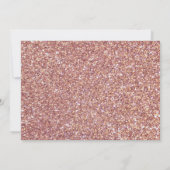Invitation Royal Princess Rose Gold Parties scintillant Photo (Dos)