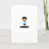 Invitation Royal Purple et Blue Trampoline fête d'anniversair (Dos)