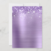 Invitation Royal Purple Parties scintillant Foil Bold 50e ann (Dos)