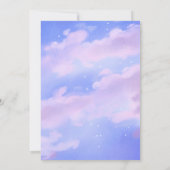 Invitation Royal Purple Sur Cloud 9 Fête des mariées (Dos)