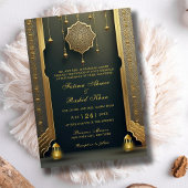 Invitation Royal & Rustic Gold Elegance Mariage musulman de l