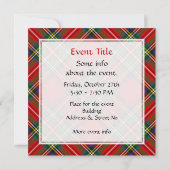 Invitation Royal Stewart Tartan (Dos)