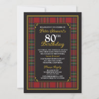 Royal Stuart Royal Stewart Tartan 80e anniversaire