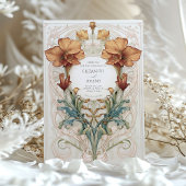 Invitation Royal Victorian Regal Cuivre Ivory Floral Mariage