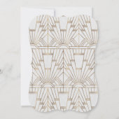 Invitation Royal White Gold Great Gatsby Bachelorte Party (Dos)