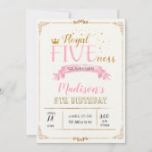 Invitation royale à l'anniversaire du fief (Devant)