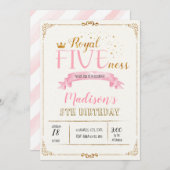 Invitation royale à l'anniversaire du fief (Devant / Derrière)