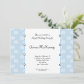 Invitation royale bleue d'anniversaire (Debout devant)