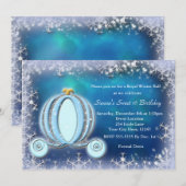 Invitation Royale Carrosse de Cendrillon Bal d'Hiv (Devant / Derrière)