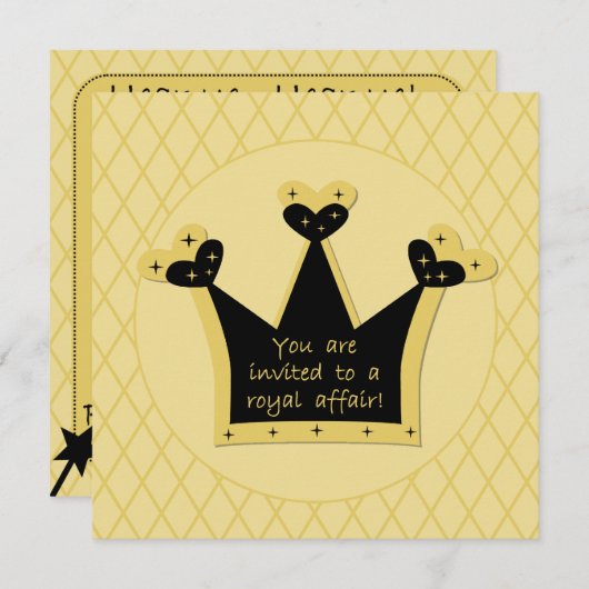 Invitation royale d'anniversaire d'affaire de (Devant / Derrière)