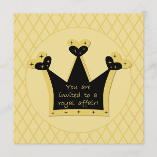 Invitation royale d'anniversaire d'affaire de