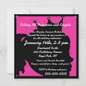 Invitation royale d'anniversaire de princesse (Dos)