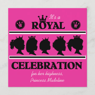 Invitation royale d'anniversaire de princesse