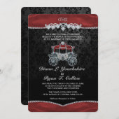 Invitation royale de conte de fées (Devant / Derrière)