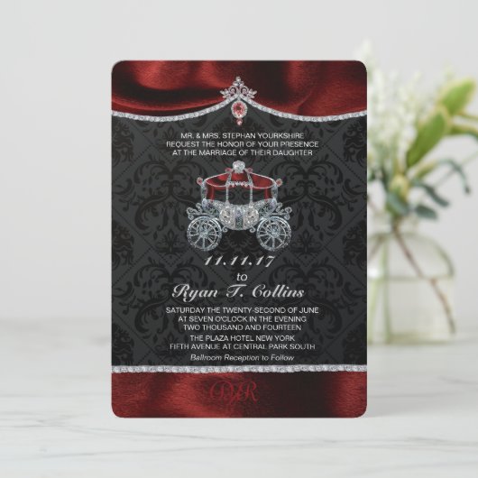 Invitation royale de conte de fées (Debout devant)