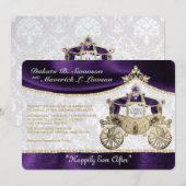 Invitation Royale de Conte de Fées (Devant / Derrière)