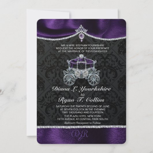 Invitation Royale de Conte de Fées (Devant)