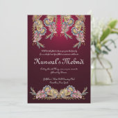 Invitation Royale de Mehndi (Debout devant)