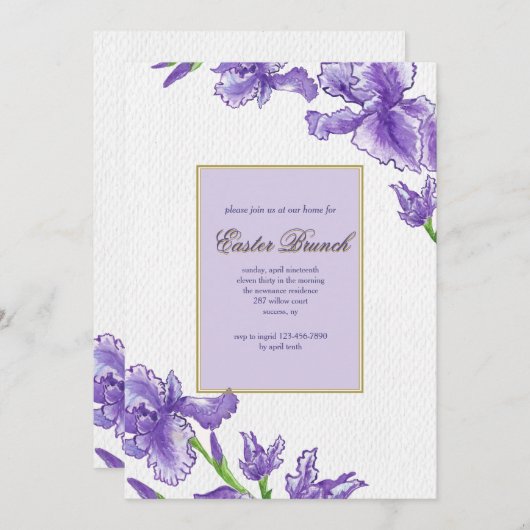 Invitation royale de Pâques (Devant / Derrière)