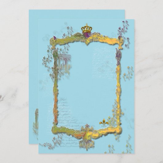 Invitation royale de Rococo (Devant / Derrière)