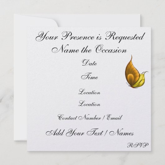 Invitation Royale vous-même Express - SRF (Dos)