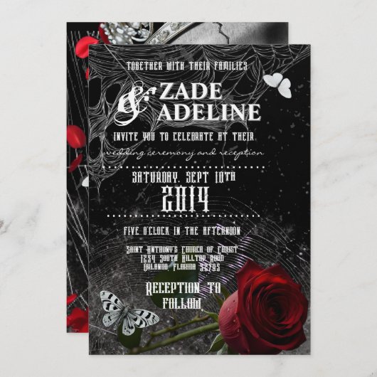 Invitation Royalty Info (Devant / Derrière)