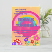 Invitation Royaume Arc-en-ciel des filles (Debout devant)