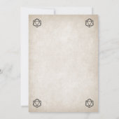 Invitation RPG D20 N'importe quel Mariage de gamer couleur (Dos)