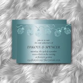 Invitation RPG Luxe | Aqua Sheen Tabletop Gamer Dice Lights