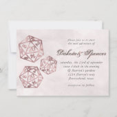 Invitation RPG Luxe | Dés pour joueurs de jeux de société de  (Devant)