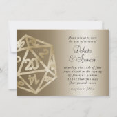 Invitation RPG Luxe | Joueur de rôle de table de feuilles d'o (Devant)