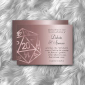 Invitation RPG Luxe | Joueur de rôle Mauve Sheen Tablett