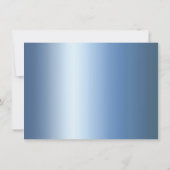 Invitation RPG Luxe | Lampe à découpe en feuille de lin bleu (Dos)