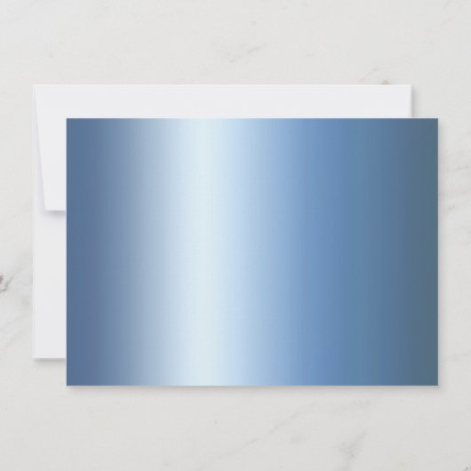 Invitation RPG Luxe | Lampe à découpe en feuille de lin bleu (Dos)