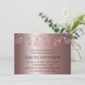 Invitation RPG Luxe | Mauve Sheen Tabletop Gamer Dice Lights (Debout devant)