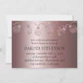 Invitation RPG Luxe | Mauve Sheen Tabletop Gamer Dice Lights (Devant)