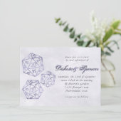 Invitation RPG Luxe | Tablette Imaginaire violet PnP Jeu Dice (Debout devant)