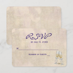 Invitation RSV de mariage floral