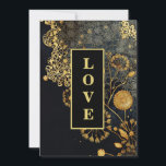 Invitation *~ RSVP 8 AR26 QR Gold Lace LOVE Vintage Wedding<br><div class="desc">(recherche ID AR26 pour des designs similaires ainsi que des invitations de mariage "anna rosa" Design 8 dentelle Vintage - or jaune LACUNE or et images FLEURS de LACE FLORALE et FLEURS Élégantes - LUXURY ELÉGANTE Elégance Rich GLAMOUREUSE noir et or. Mariage Invitation / invitation * Le mot LOVE est...</div>