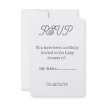 Invitation RSVP à une baby shower