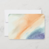 Invitation RSVP Abstrait Watercolor (Dos)