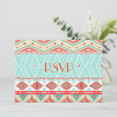 Invitation RSVP amérindien (Debout devant)