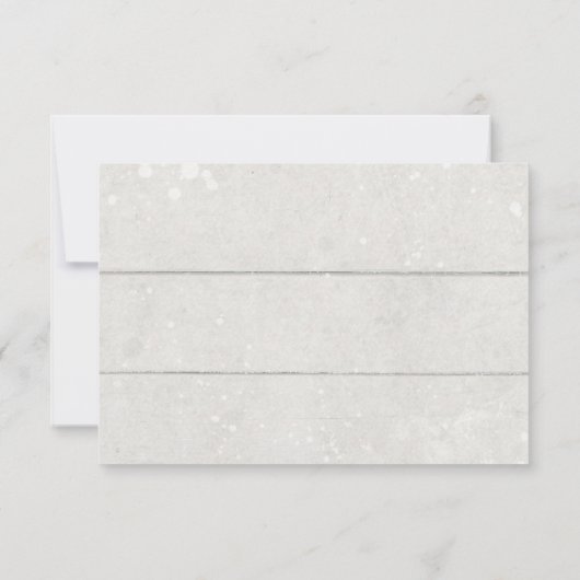 Invitation RSVP Aquarelle Rustique Floral Blanc Citrouille Bo (Dos)